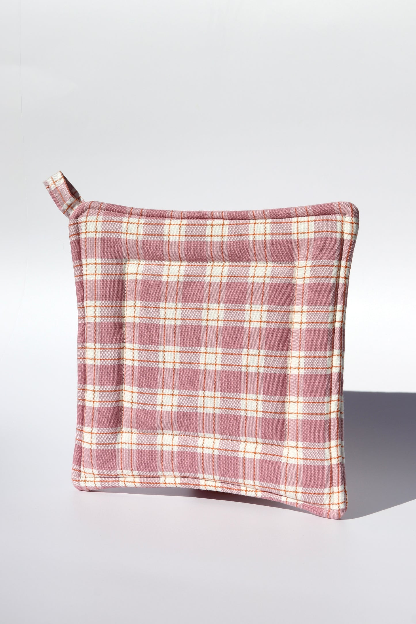 Plum Plaid Potholder