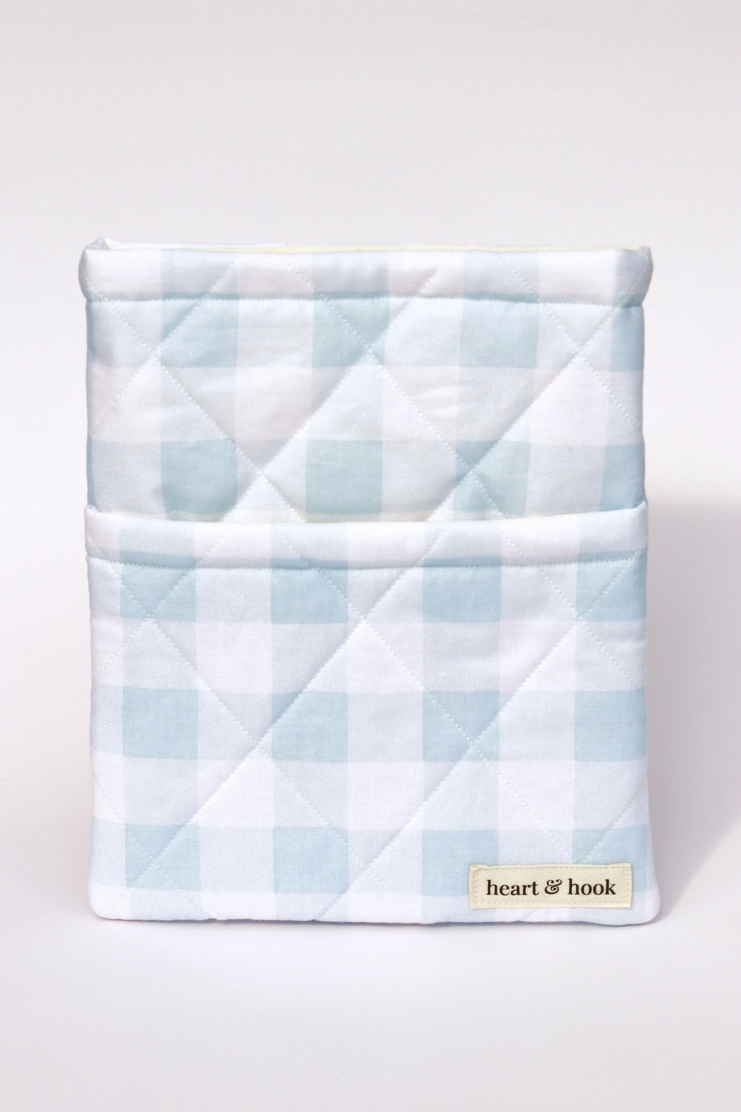 Blue Gingham E-Reader / Book Sleeve