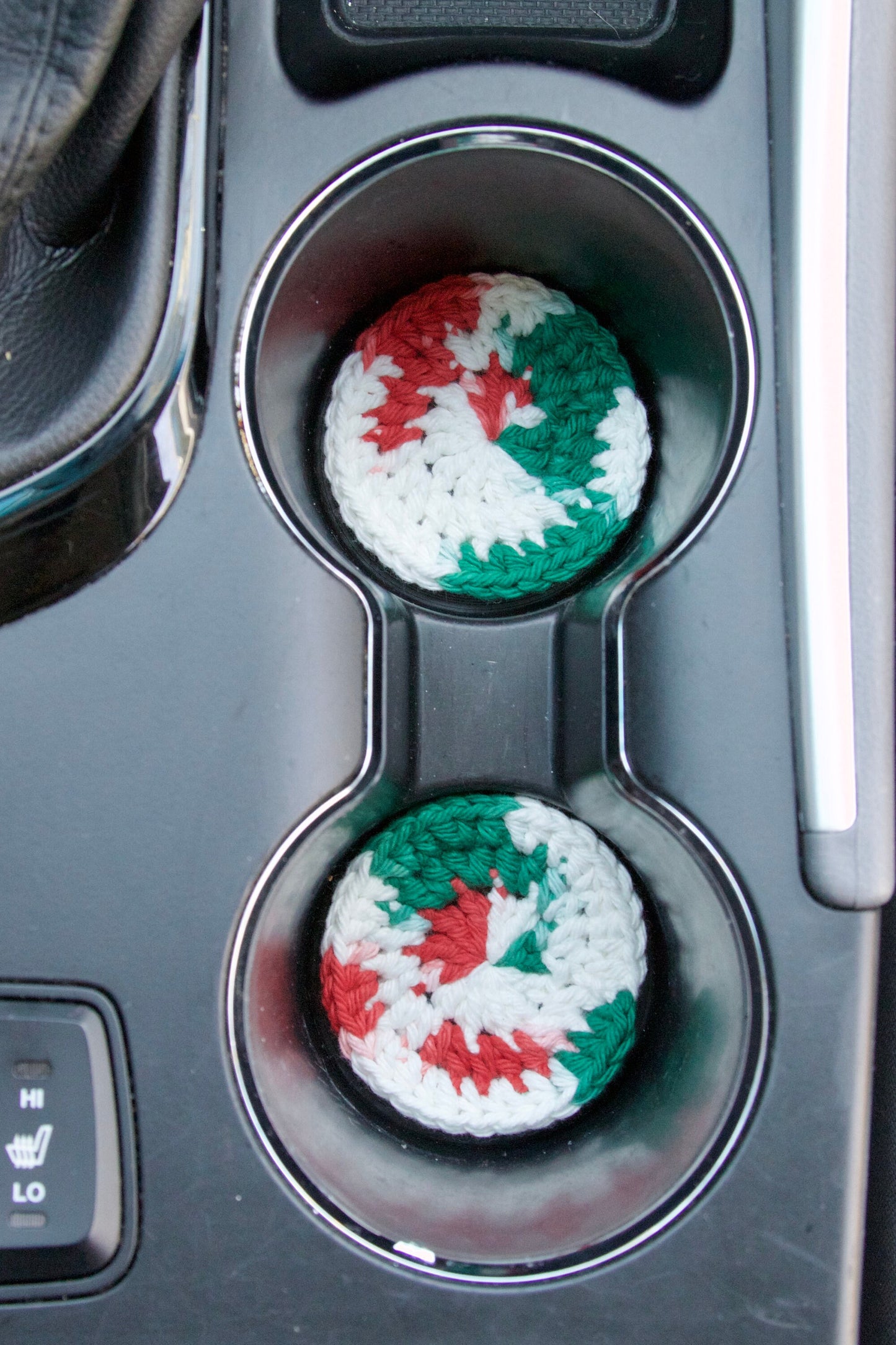 Crochet Christmas Car Coasters