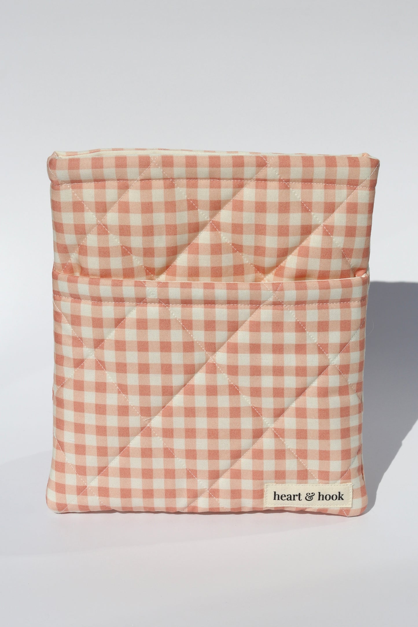 Dusty Pink Gingham E-Reader / Book Sleeve