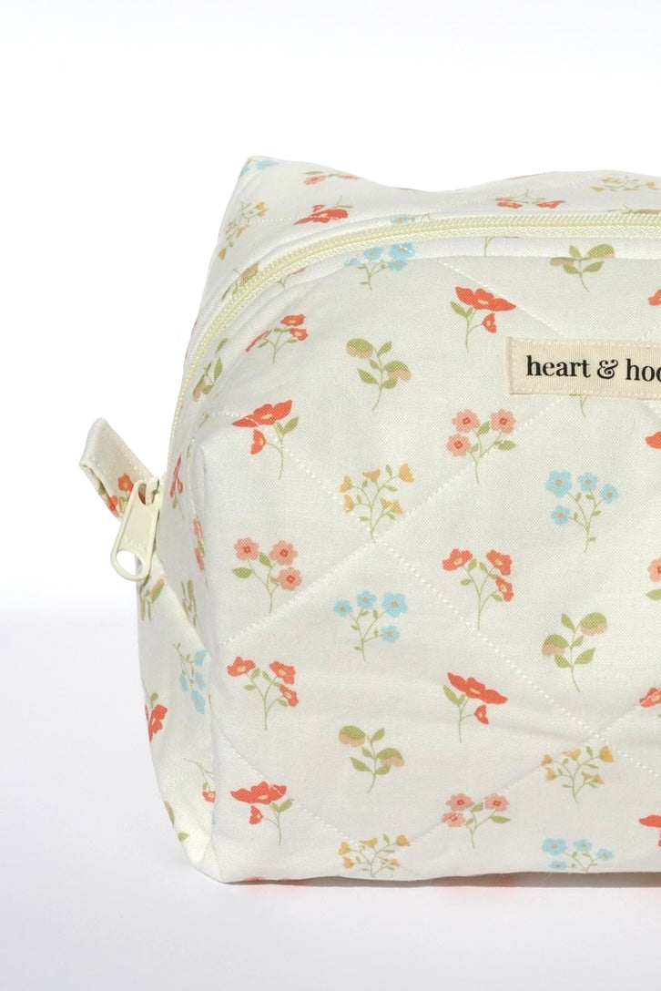 Pressed Petals Makeup Bag