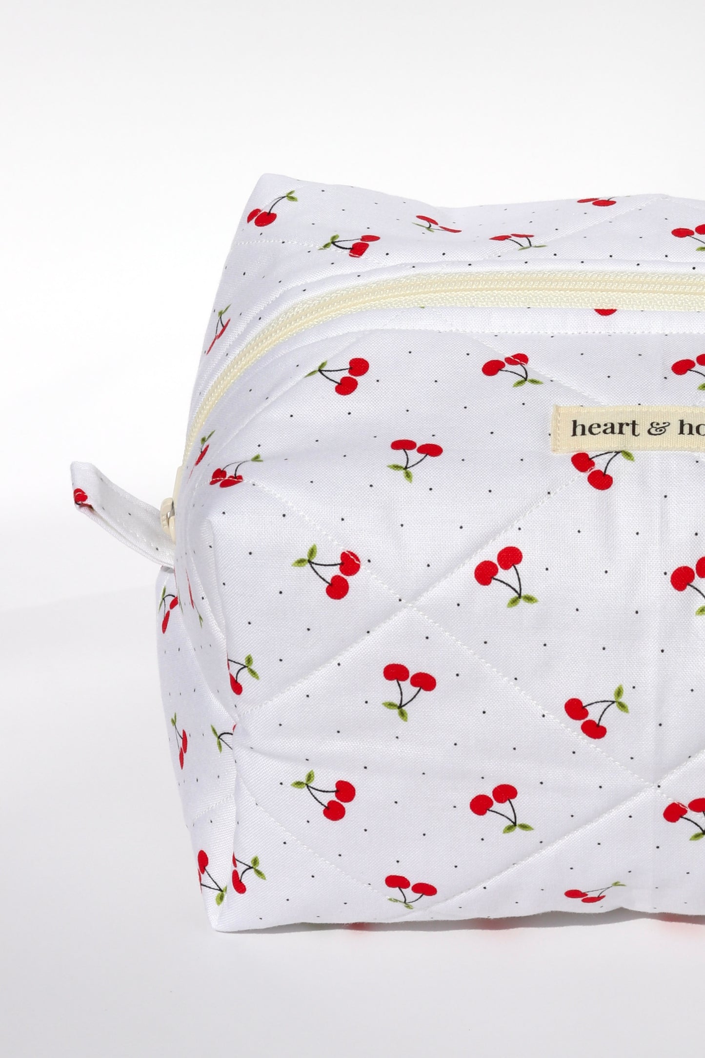 Cherry Dots Makeup Bag