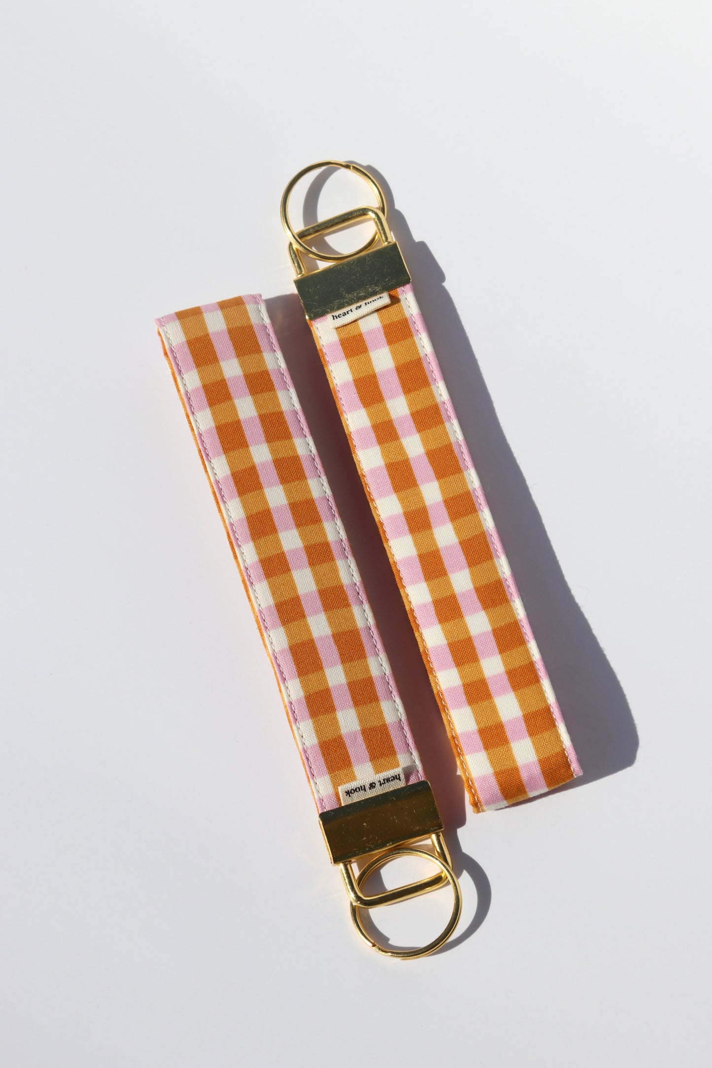 Colorblock Check Wristlet
