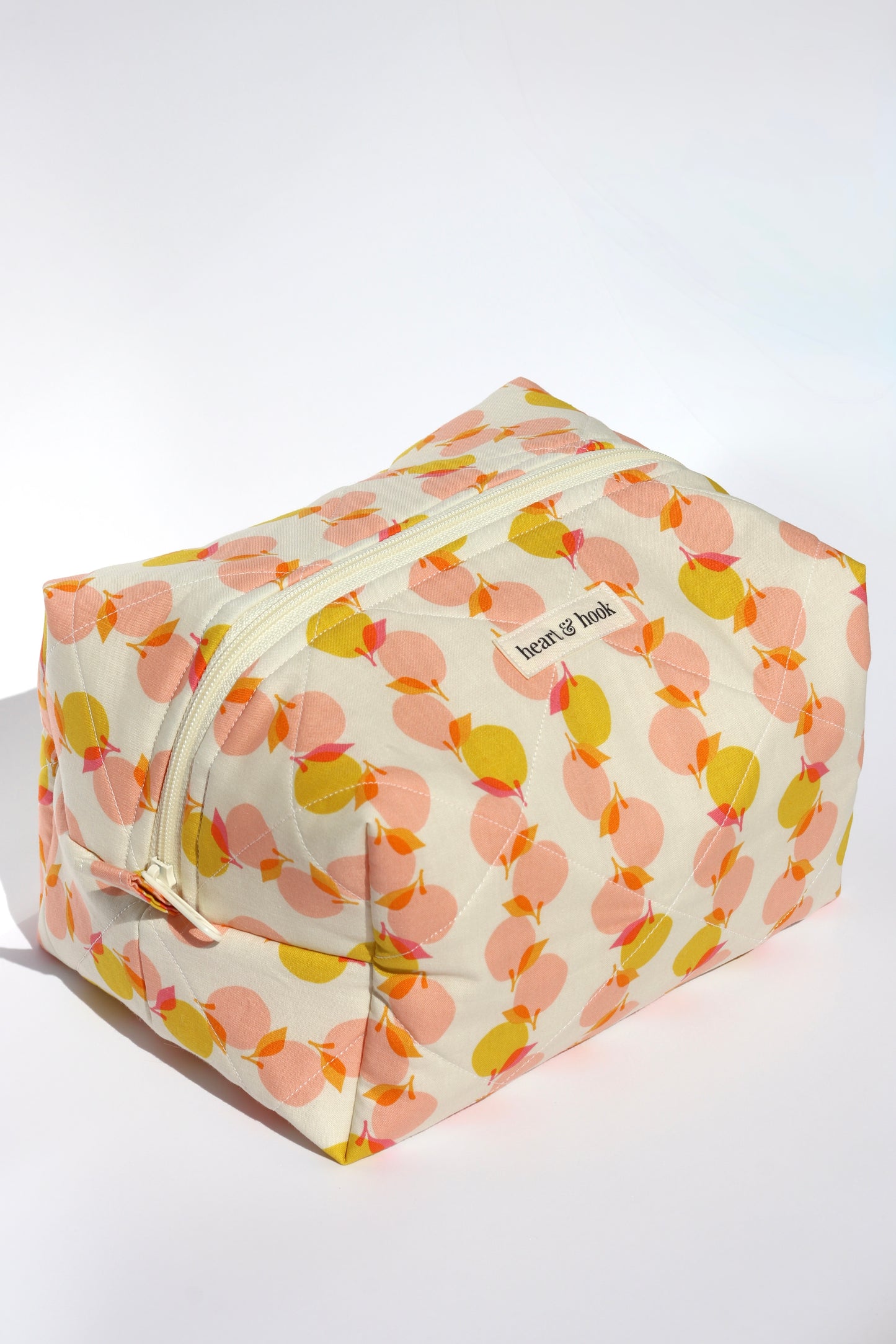 Peach Stack Makeup Bag