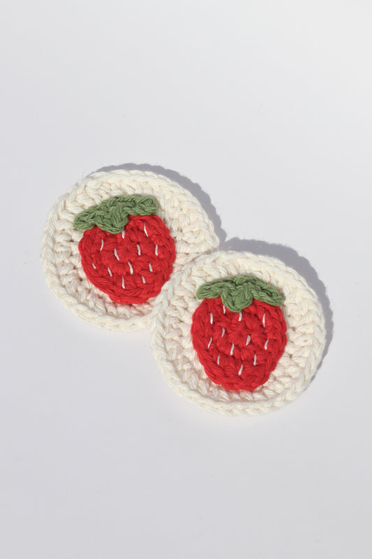 Strawberry Car Coasters