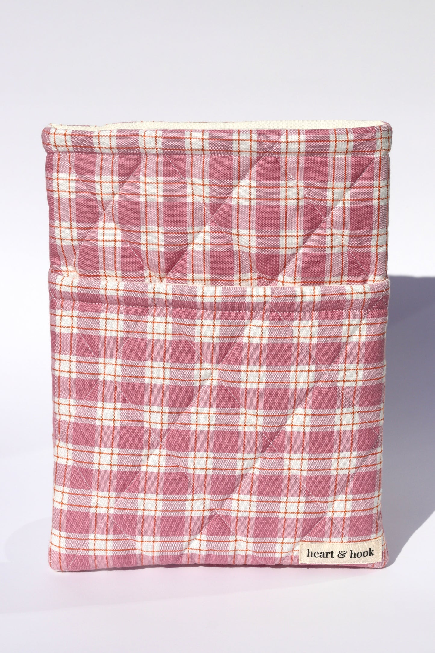 Plum Plaid E-Reader / Book Sleeve