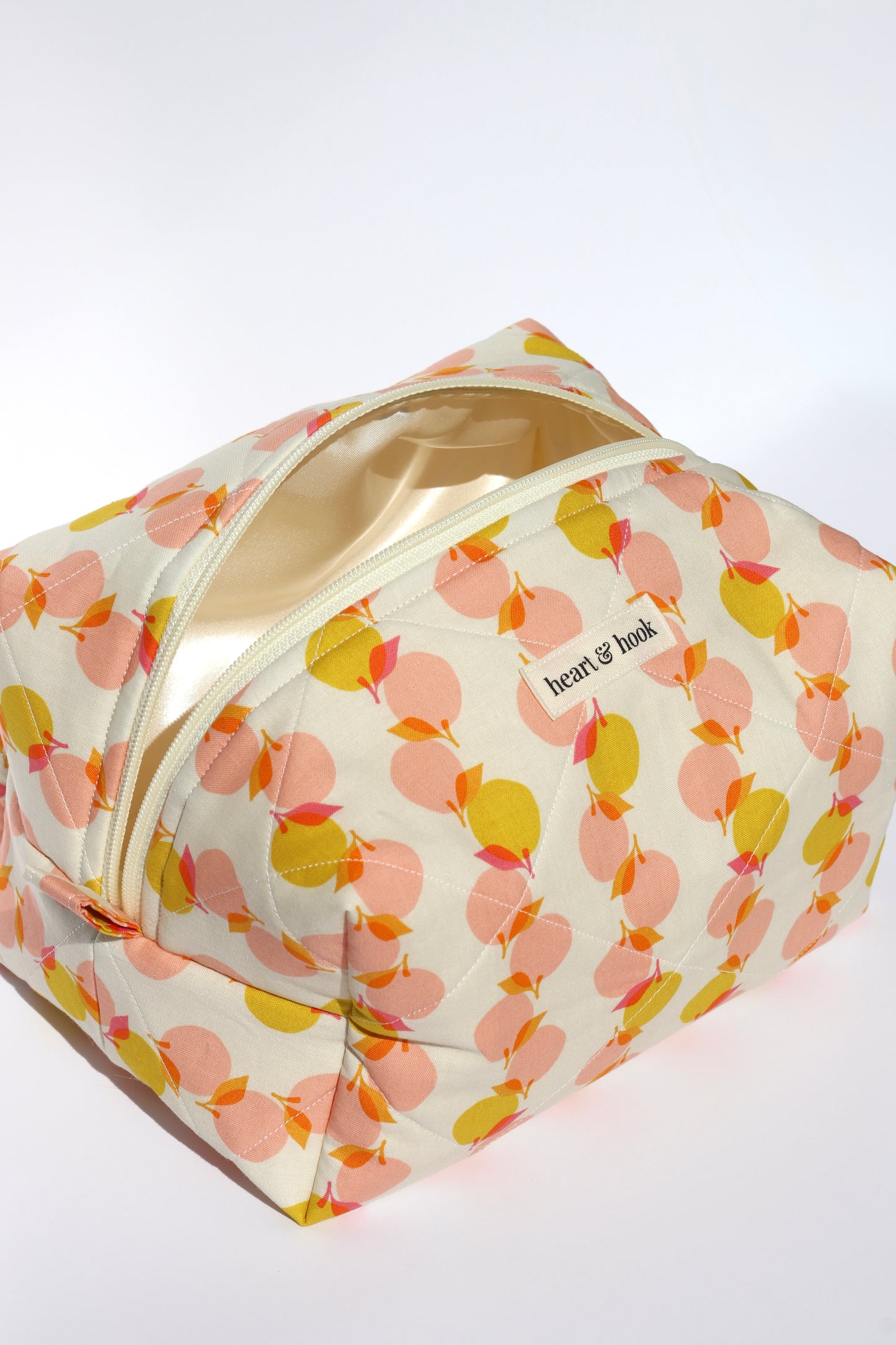 Peach Stack Makeup Bag