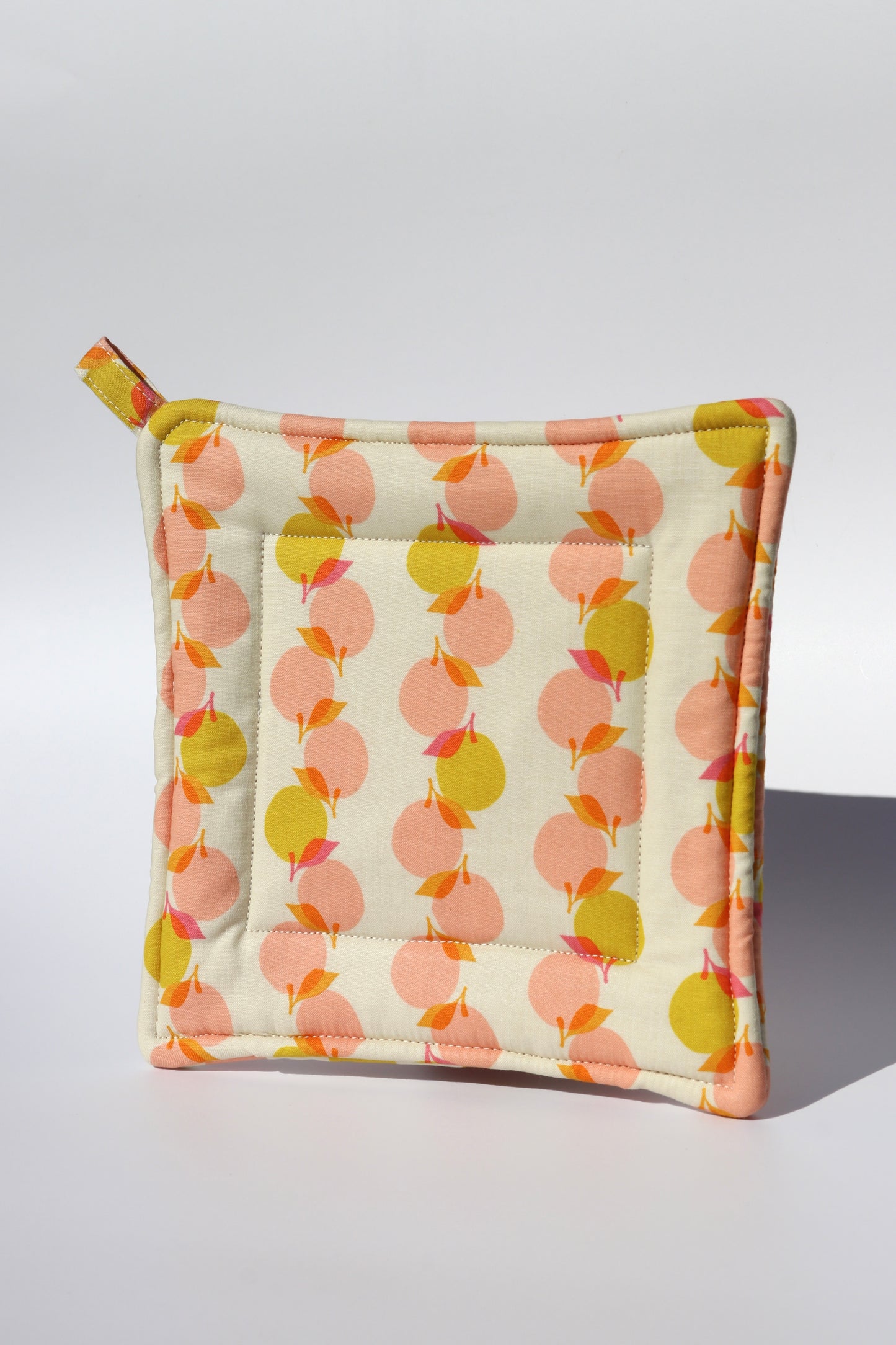 Peach Stack Potholder