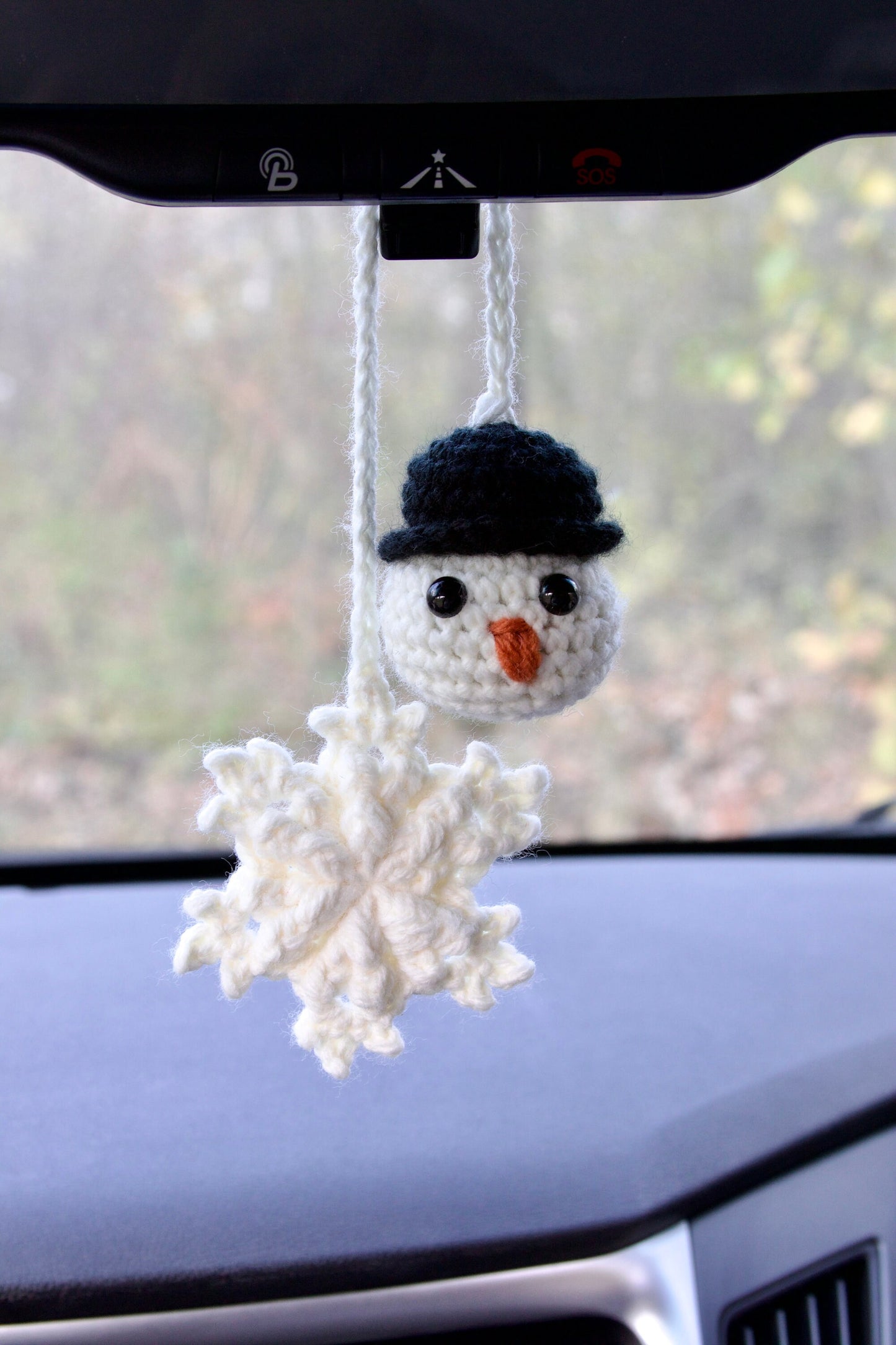 Crochet Christmas Car Charm