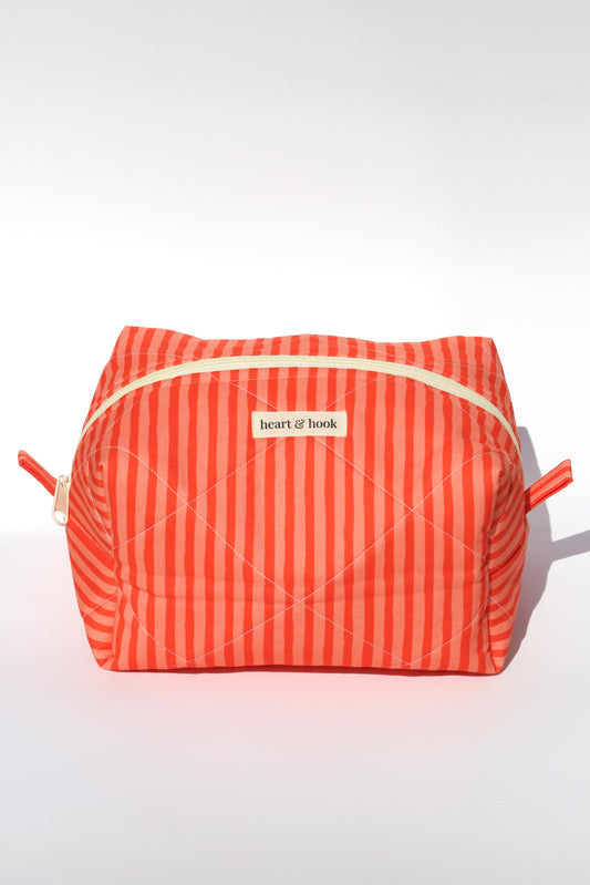 Sunset Stripe Makeup Bag