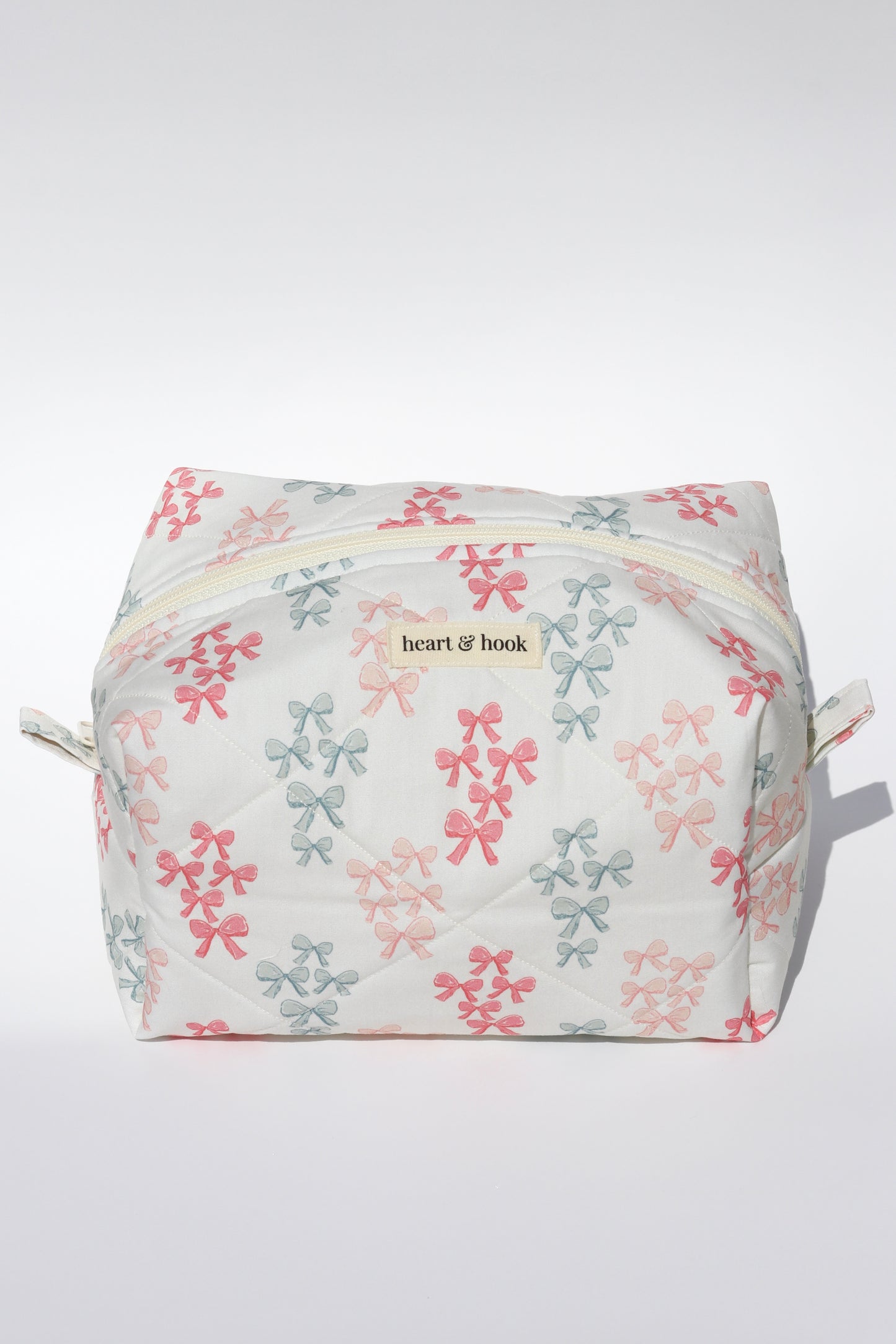 Blush & Blue Bows Makeup Bag