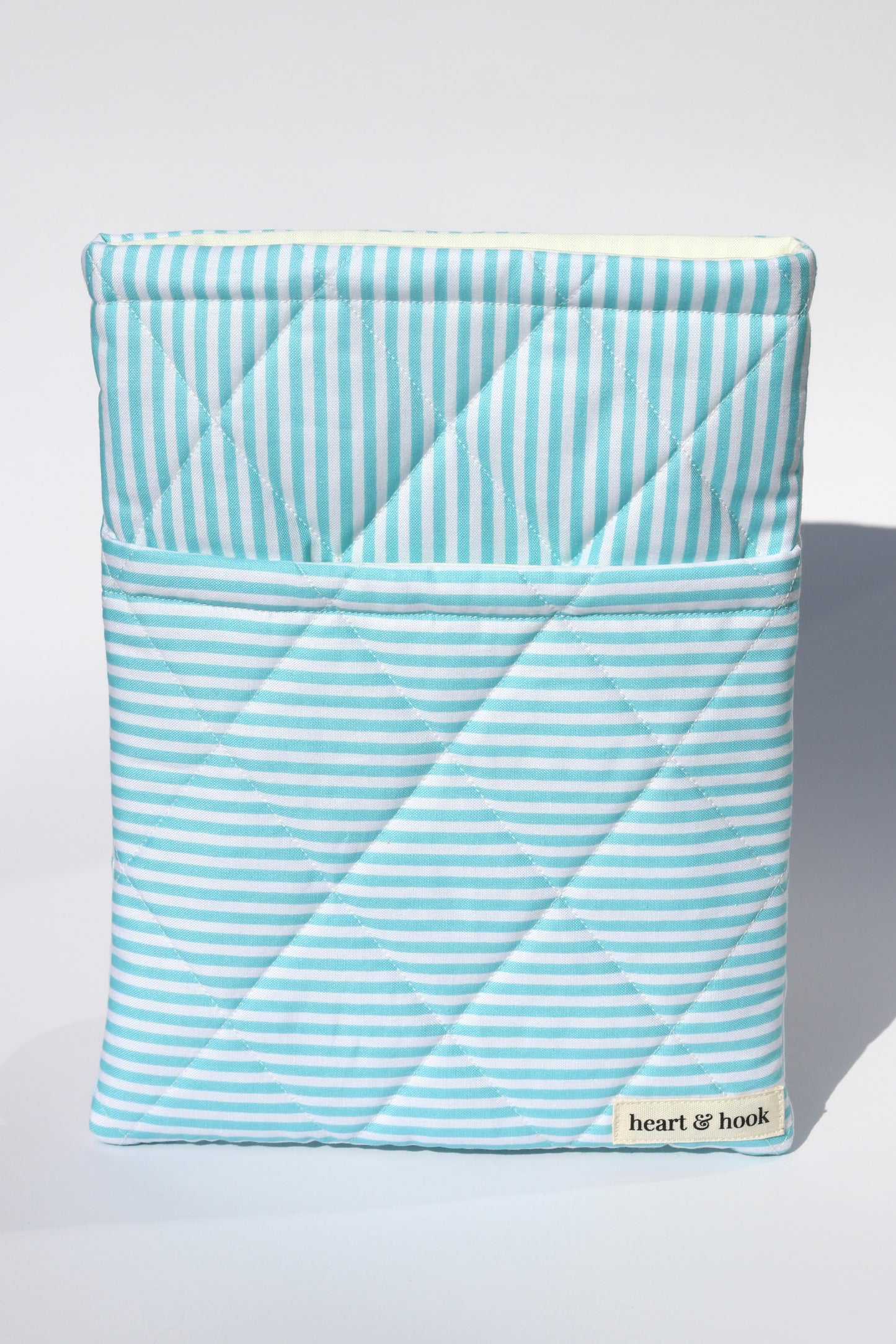 Seafoam Stripe E-Reader / Book Sleeve