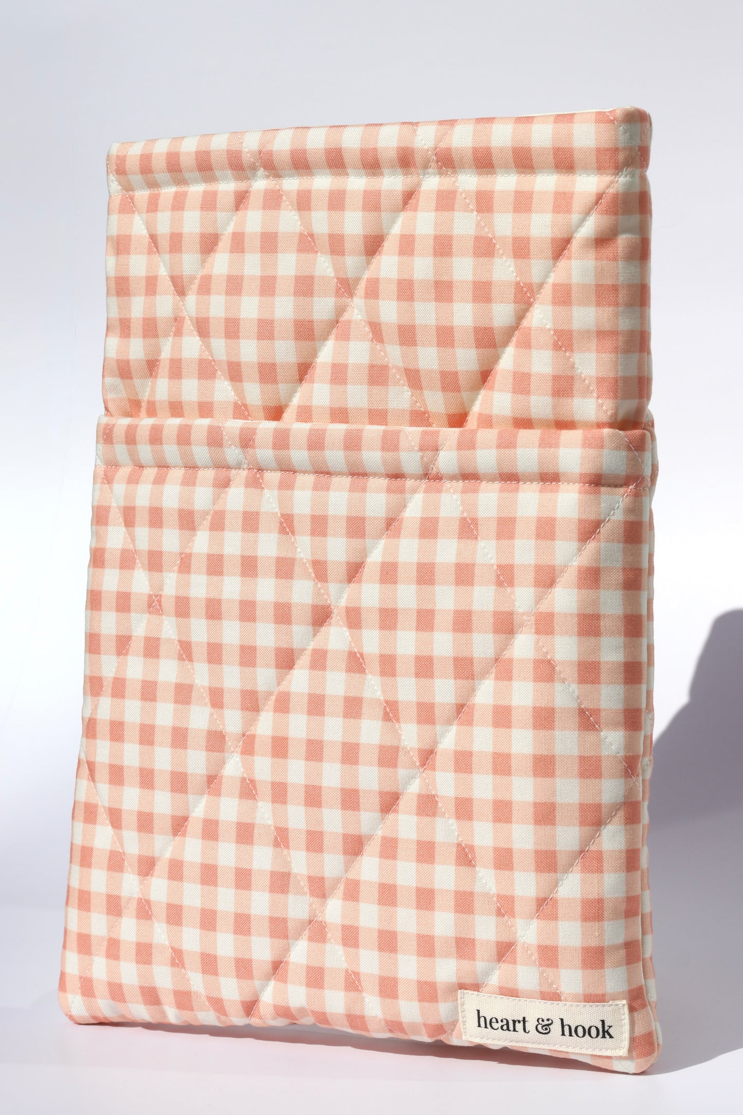 Dusty Pink Gingham E-Reader / Book Sleeve
