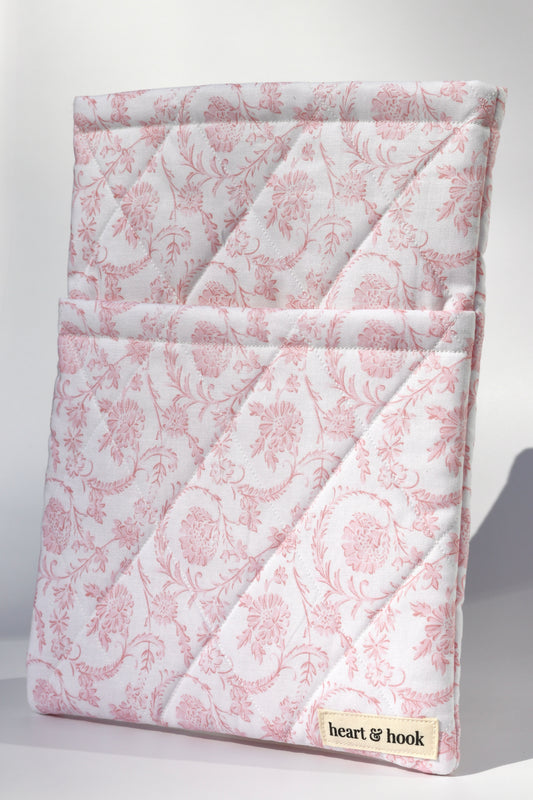 Vintage Pink E-Reader / Book Sleeve