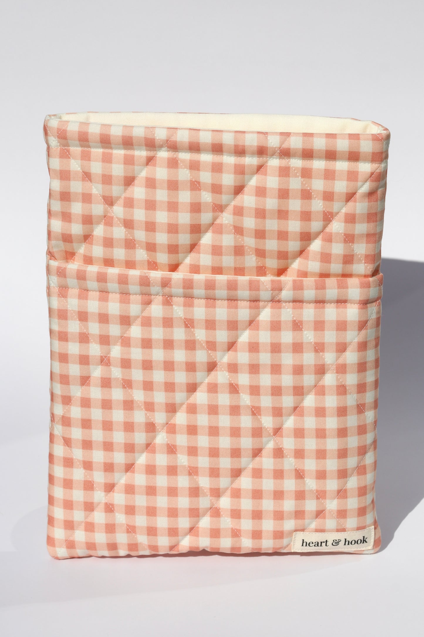 Dusty Pink Gingham E-Reader / Book Sleeve