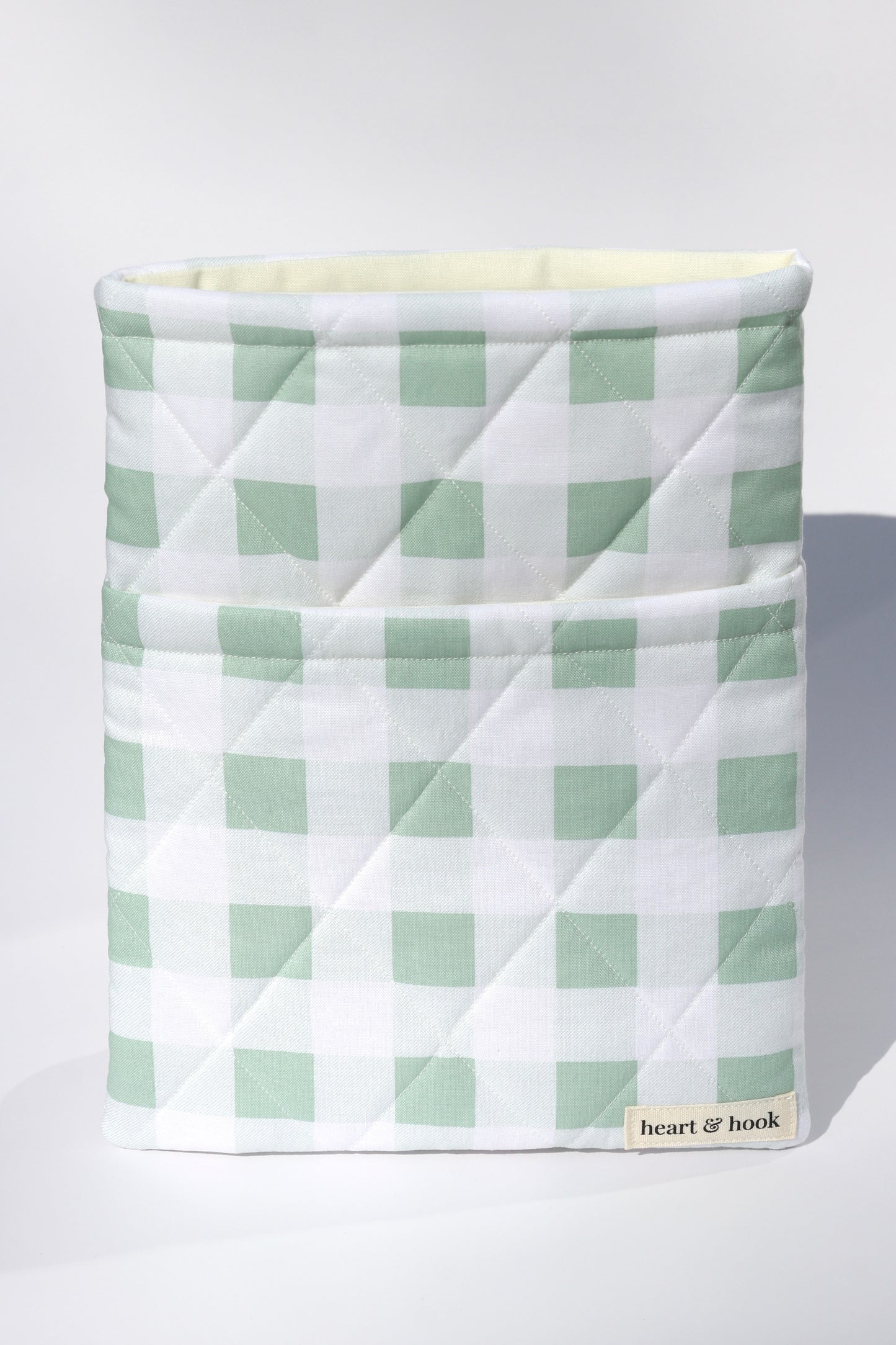 Green Gingham E-Reader / Book Sleeve