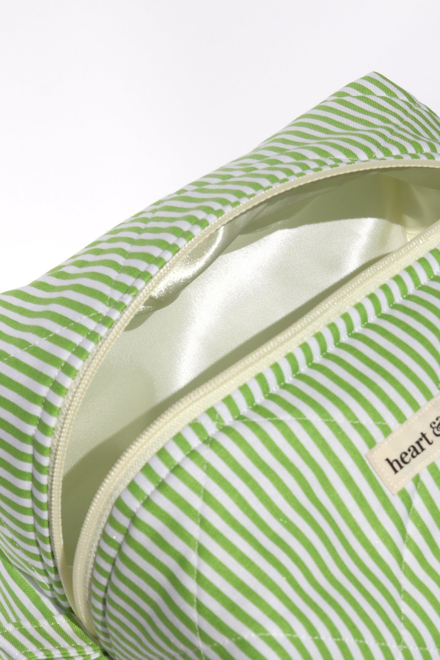 Palm Stripe Makeup Bag