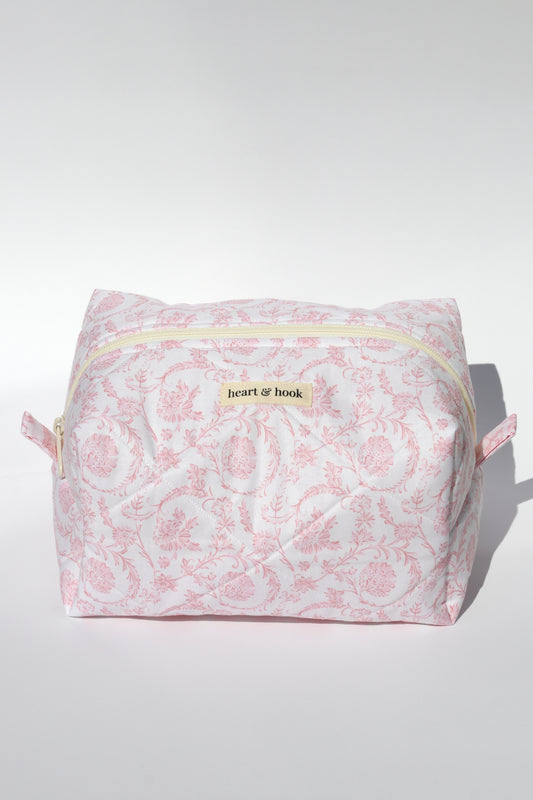 Vintage Pink Makeup Bag