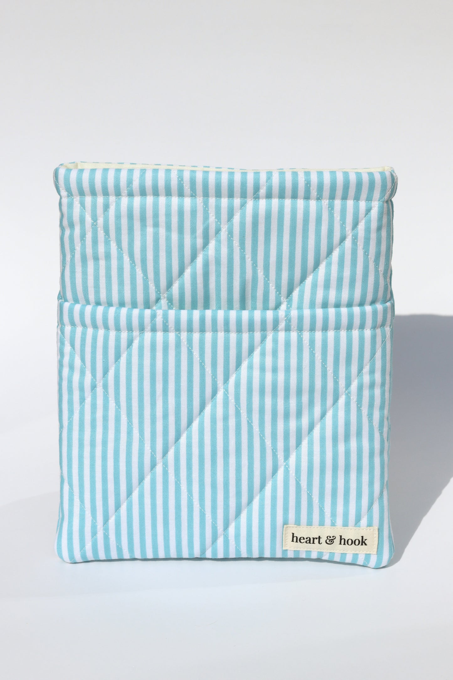 Seafoam Stripe E-Reader / Book Sleeve