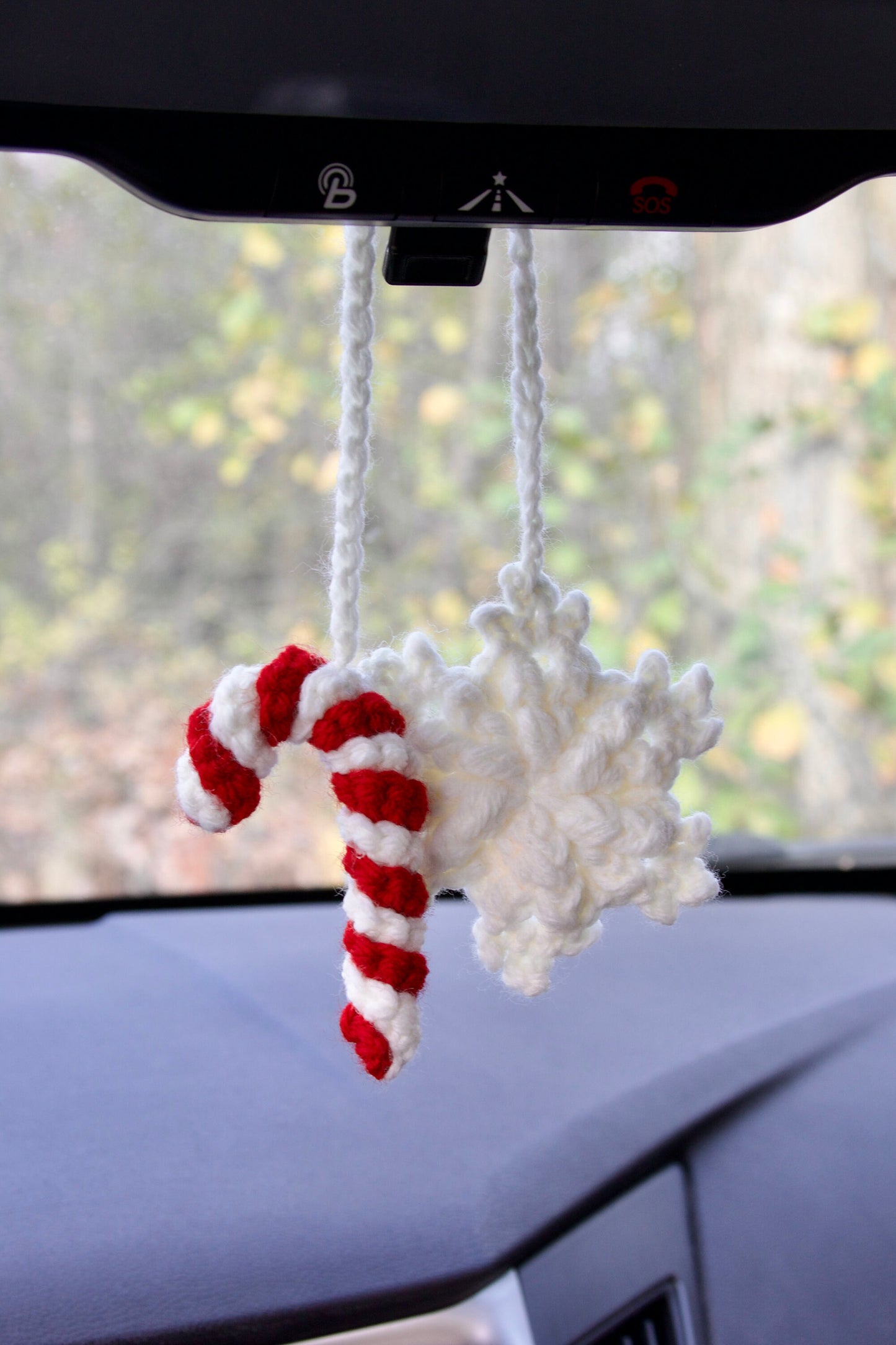 Crochet Christmas Car Charm