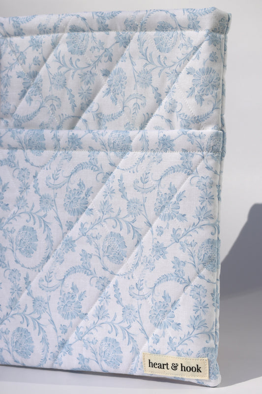 Vintage Blue E-Reader / Book Sleeve