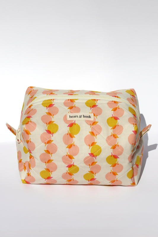 Peach Stack Makeup Bag