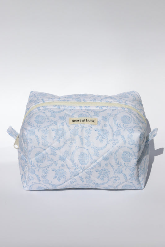 Vintage Blue Makeup Bag