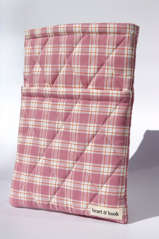 Plum Plaid E-Reader / Book Sleeve