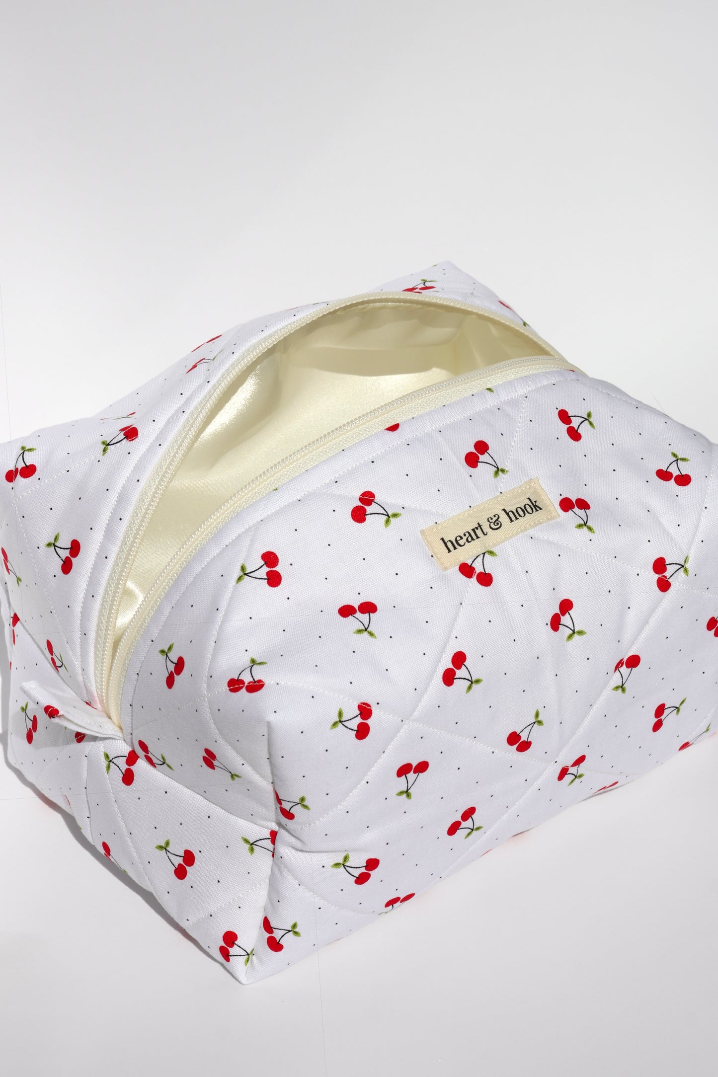Cherry Dots Makeup Bag