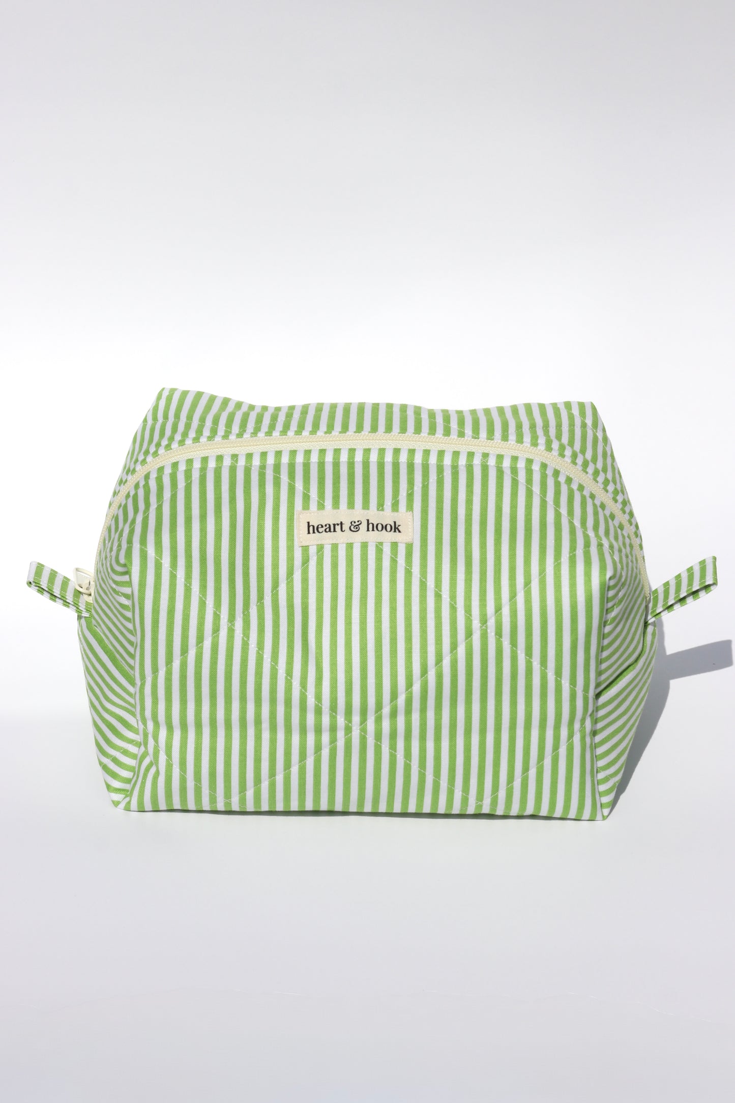 Palm Stripe Makeup Bag