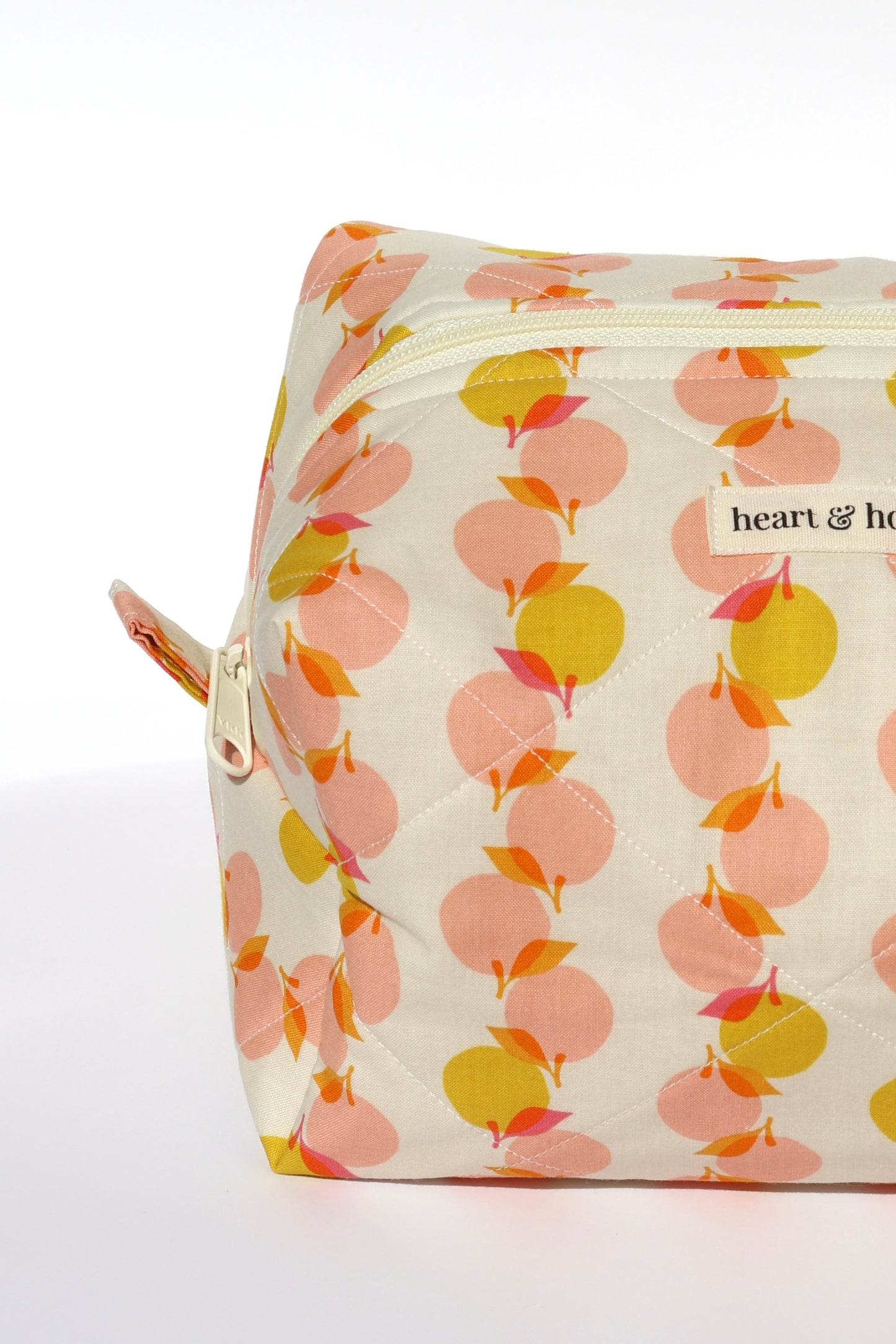 Peach Stack Makeup Bag