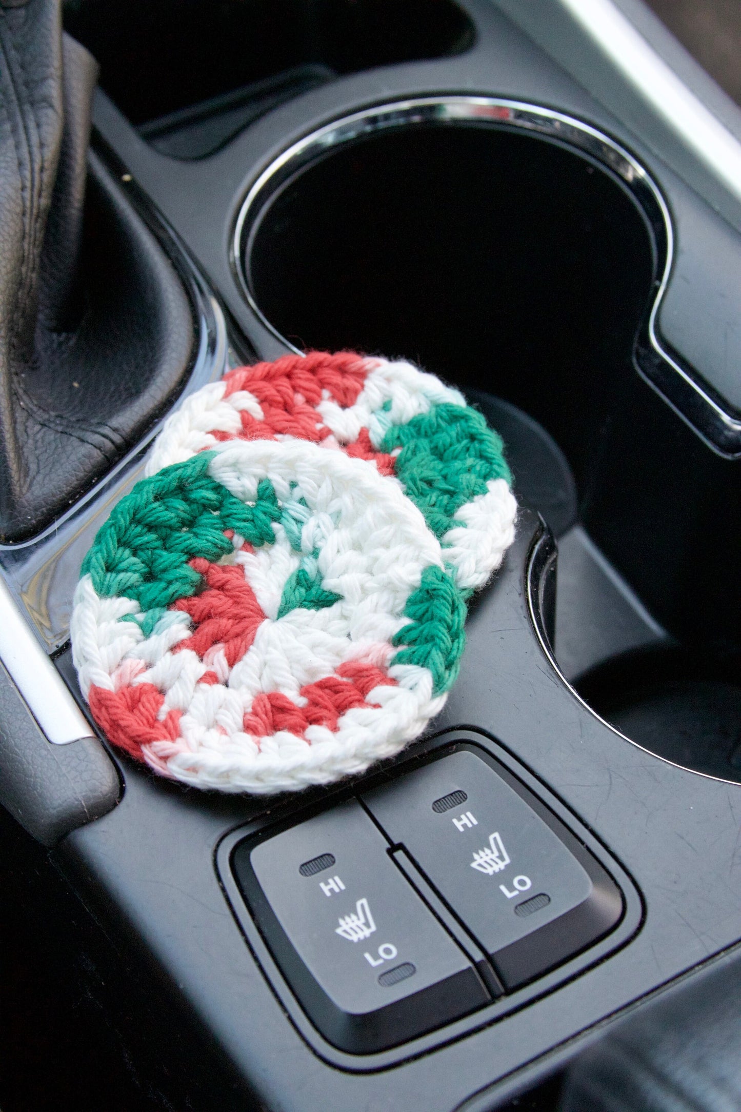 Crochet Christmas Car Coasters