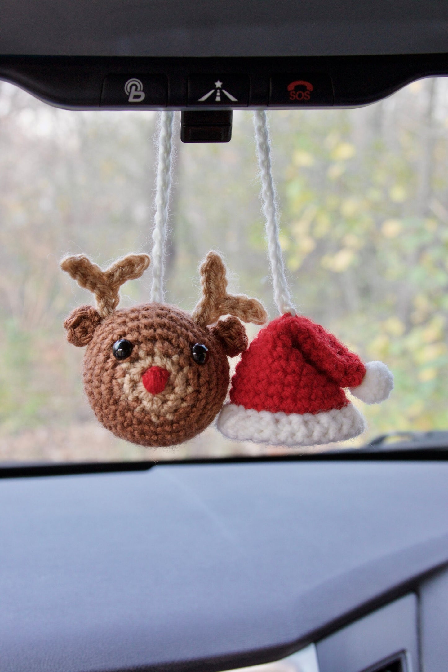 Crochet Christmas Car Charm
