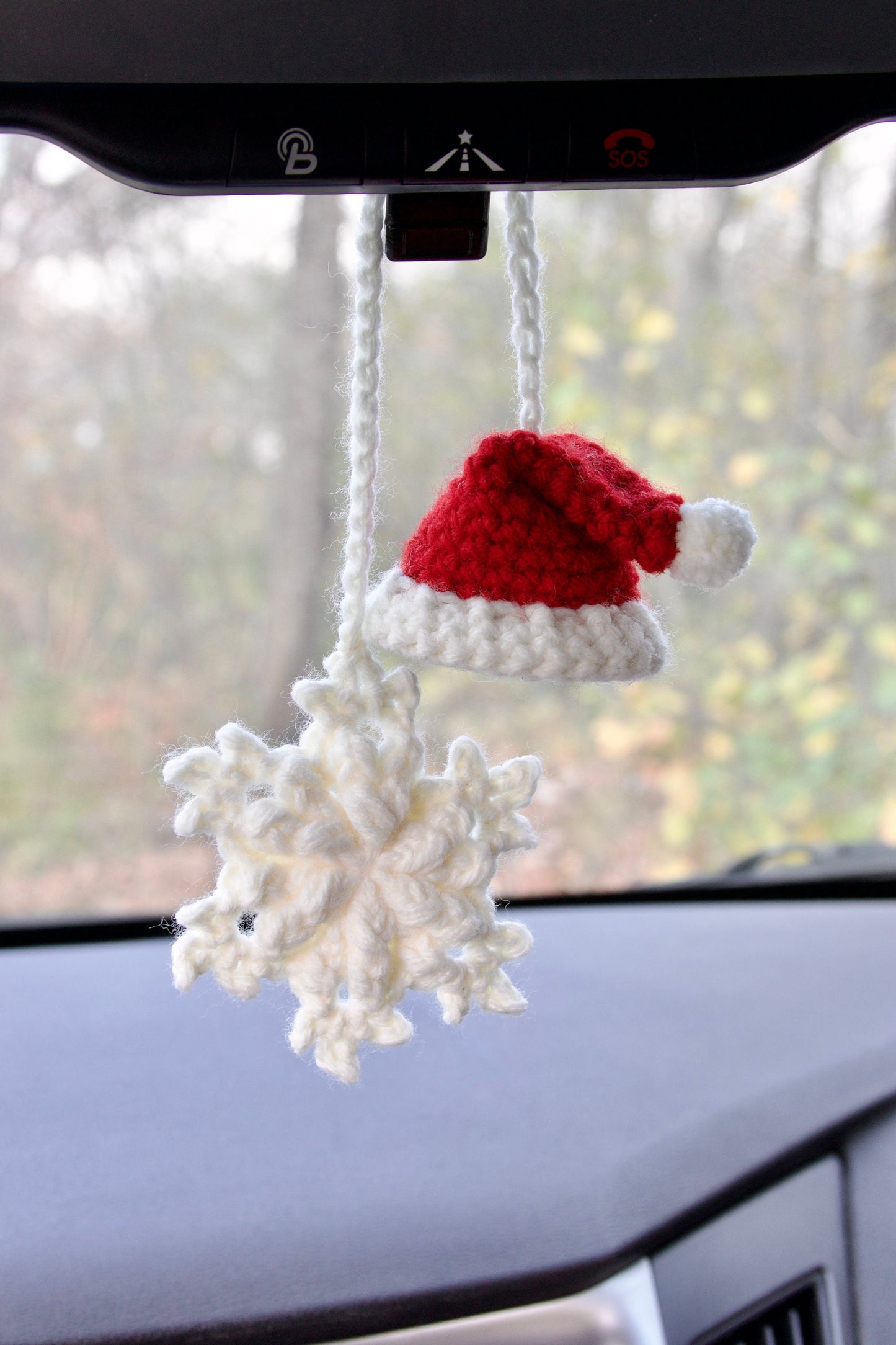 Crochet Christmas Car Charm